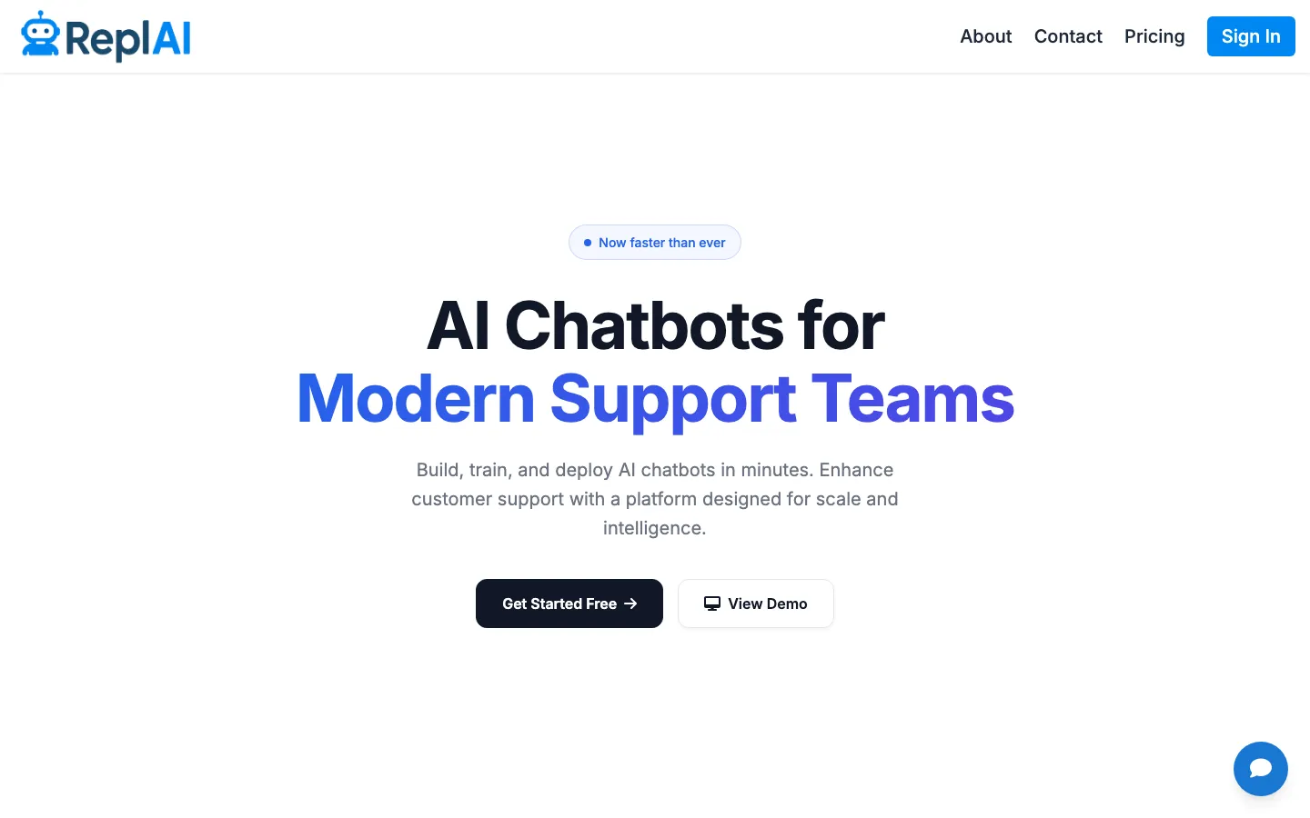 ReplAI landing page